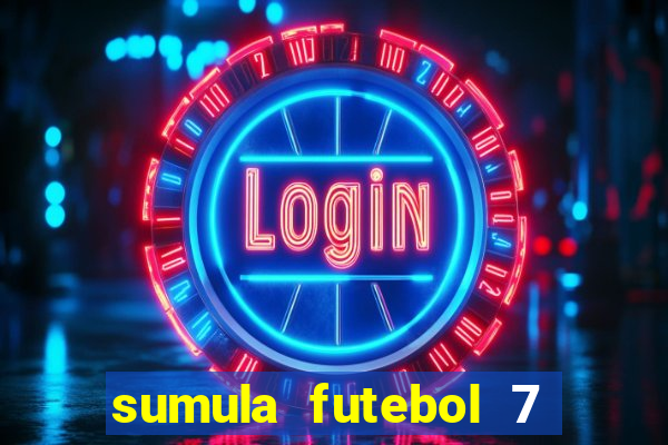 sumula futebol 7 society excel